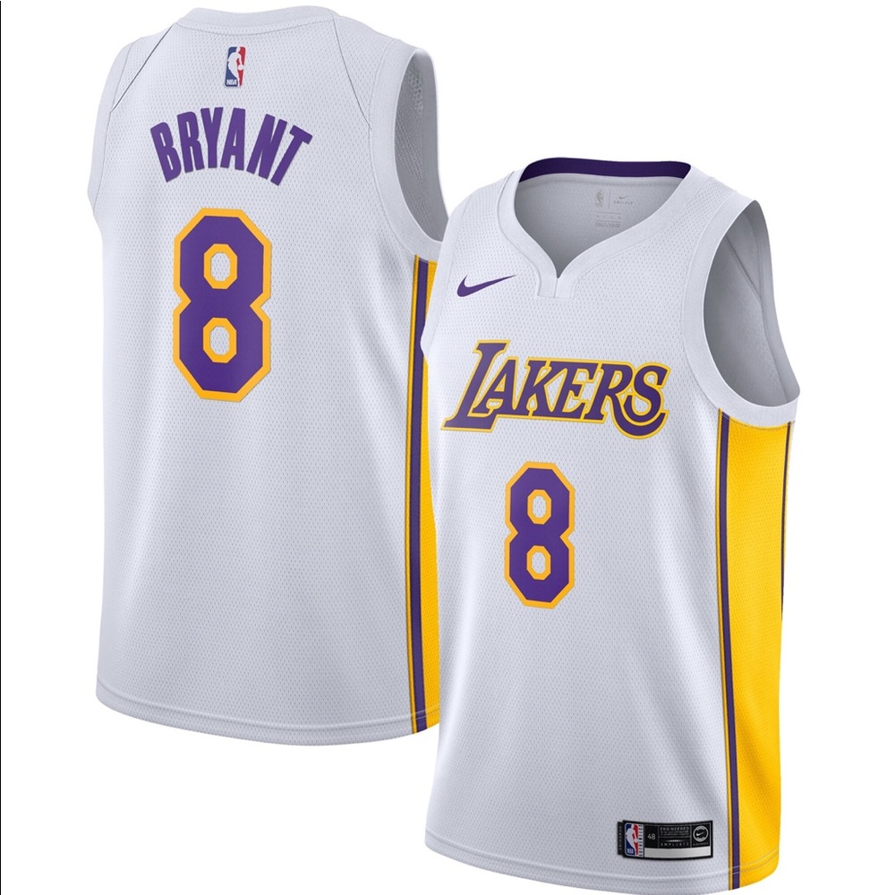 Lakers Kobe Bryant Swingman Jersey white 4xl